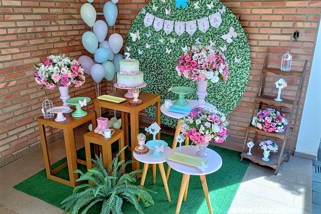 Decoração de Aniversário Infantil Jardim Encantado / Borboletas
