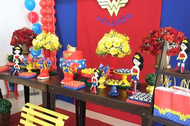 Decoração Festa Mulher Maravilha