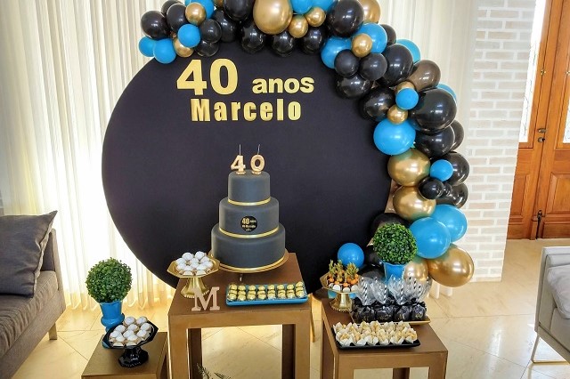 Decoração festa 40 anos