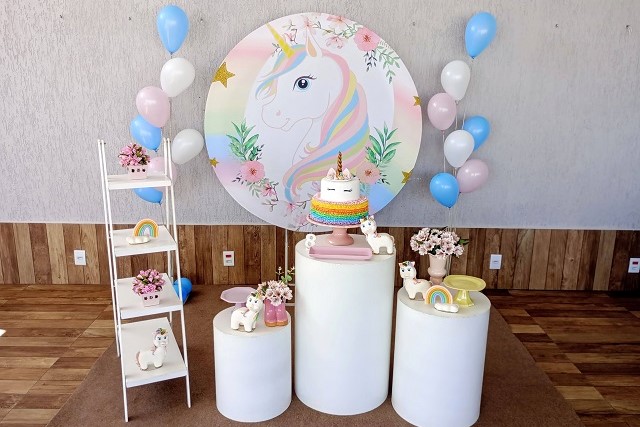 Decoração de Aniversário Infantil Unicórnio